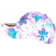 Casquette Enfant Fleurs Violettes et Turquoises Tropicales Bali 7 a 12 ans Casquette Enfant Hip Hop Honour
