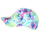 Casquette NY Fleurs Bleues et Vertes Look Tropical Original Baseball Bali CASQUETTES Hip Hop Honour