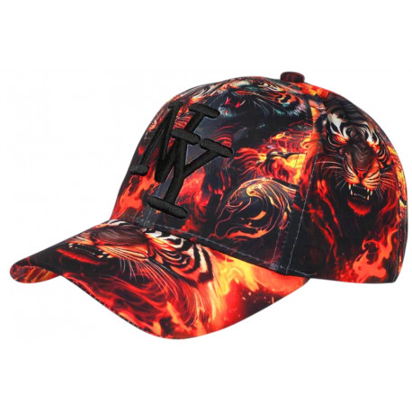 Casquette NY Tigre Orange et Noire Tendance Fashion Baseball Wild CASQUETTES Hip Hop Honour
