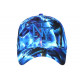 Casquette Enfant Loup Bleue Noire Originale NY Baseball Wolf 7 a 12 ans Casquette Enfant Hip Hop Honour