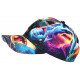 Casquette NY Requin Bleue et Jaune Streetwear Baseball Wild CASQUETTES Hip Hop Honour