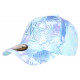 Casquette NY Tropicale Bleue Fleurs et Palmiers Originale Baseball Bali CASQUETTES Hip Hop Honour