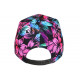 Casquette NY Fleurs Bleues et Roses Tropicales Tendance Hawai CASQUETTES Hip Hop Honour