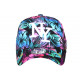 Casquette Enfant Tropicale Fleurs Bleues Roses NY Hawai 7 a 12 ans Casquette Enfant Hip Hop Honour