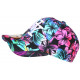 Casquette Enfant Tropicale Fleurs Bleues Roses NY Hawai 7 a 12 ans Casquette Enfant Hip Hop Honour