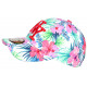 Casquette NY Rose et Blanche à Fleurs Tropicales Fashion Bali CASQUETTES Hip Hop Honour