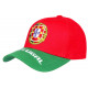 Casquette Portugal Rouge et Verte Drapeau Portugais CASQUETTES PAYS