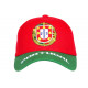Casquette Portugal Rouge et Verte Drapeau Portugais CASQUETTES PAYS