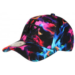 Casquette NY Rose et Bleue Fashion Streetwear Baseball Smoky CASQUETTES Hip Hop Honour