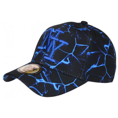 Casquette NY Bleue et Noire Streetwear Originale Eklyr CASQUETTES Hip Hop Honour