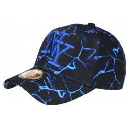 Casquette Enfant Bleue et Noire Streetwear Eklyr NY 7 à 12 ans Casquette Enfant Hip Hop Honour