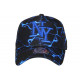 Casquette Enfant Bleue et Noire Streetwear Eklyr NY 7 à 12 ans Casquette Enfant Hip Hop Honour