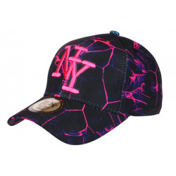 Casquette NY Rose et Noire Streetwear Originale Eklyr CASQUETTES Hip Hop Honour