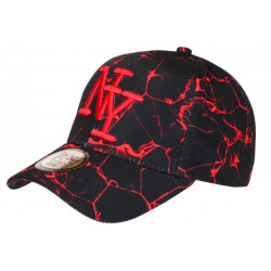 Casquette Enfant Rouge et Noire Streetwear Eklyr NY 7 à 12 ans Casquette Enfant Hip Hop Honour
