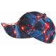 Casquette NY Enfant Orange Bleue Cosmos Galaxy Nebulyx 6 à 11 ans Casquette Enfant Hip Hop Honour