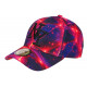 Casquette NY Rouge et Bleue Streetwear Cosmos Nebulyx CASQUETTES Hip Hop Honour