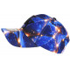 Casquette NY Bleue et Jaune Streetwear Cosmos Nebulyx CASQUETTES Hip Hop Honour