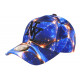 Casquette NY Enfant Bleue Jaune Cosmos Galaxy Nebulyx 6 à 11 ans Casquette Enfant Hip Hop Honour