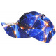 Casquette NY Enfant Bleue Jaune Cosmos Galaxy Nebulyx 6 à 11 ans Casquette Enfant Hip Hop Honour
