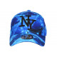 Casquette NY Bleue Streetwear Fashion Cosmos Nebulyx CASQUETTES Hip Hop Honour