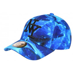 Casquette NY Enfant Bleue Originale Cosmos Nebulyx 6 à 11 ans Casquette Enfant Hip Hop Honour