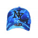 Casquette NY Enfant Bleue Originale Cosmos Nebulyx 6 à 11 ans Casquette Enfant Hip Hop Honour