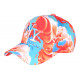 Casquette NY Rouge et Bleue Turquoise Originale Nuages CASQUETTES Hip Hop Honour