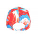 Casquette NY Rouge et Bleue Turquoise Originale Nuages CASQUETTES Hip Hop Honour
