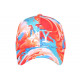 Casquette NY Enfant Rouge et Bleue Originale Nuages 6 à 11 ans Casquette Enfant Hip Hop Honour