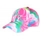 Casquette NY Rose et Verte Originale Design Nuages CASQUETTES Hip Hop Honour