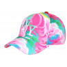 Casquette NY Rose et Verte Originale Design Nuages