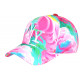 Casquette NY Enfant Rose et Verte Originale Nuages 6 à 11 ans Casquette Enfant Hip Hop Honour