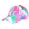 Casquette NY Enfant Rose et Verte Originale Nuages 6 à 11 ans