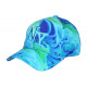 Casquette NY Bleue et Verte Streetwear Originale Nuages CASQUETTES Hip Hop Honour