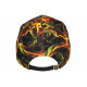 Casquette Enfant NY Multicolore Effet Flamme Orange - Fille Garçon 7 à 12 Ans Casquette Enfant Hip Hop Honour