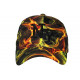 Casquette NY Flamme Orange Design Streetwear New York CASQUETTES Hip Hop Honour