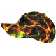 Casquette NY Flamme Orange Design Streetwear New York CASQUETTES Hip Hop Honour