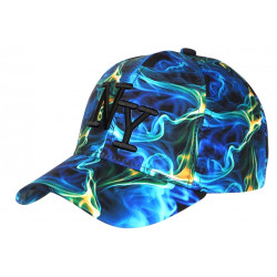 Casquette NY Flamme Bleue Design Streetwear New York CASQUETTES Hip Hop Honour