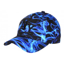 Casquette NY Flamme Bleue Noire Streetwear Fashion New York CASQUETTES Hip Hop Honour