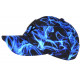 Casquette NY Flamme Bleue Noire Streetwear Fashion New York CASQUETTES Hip Hop Honour