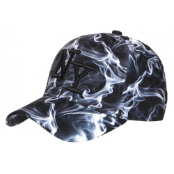 Casquette NY Enfant Flamme Blanche Noire Look Streetwear - Garçon Fille 7 a 12 Ans Casquette Enfant Hip Hop Honour