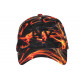Casquette NY Enfant Flamme Orange Noire Look Streetwear - Garçon Fille 7 a 12 Ans Casquette Enfant Hip Hop Honour