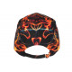 Casquette NY Enfant Flamme Orange Noire Look Streetwear - Garçon Fille 7 a 12 Ans Casquette Enfant Hip Hop Honour