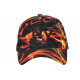 Casquette NY Flamme Orange Noire Streetwear Fashion New York CASQUETTES Hip Hop Honour