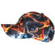Casquette NY Enfant Flamme Orange Bleue Look Streetwear - Garçon Fille 7 a 12 Ans Casquette Enfant Hip Hop Honour
