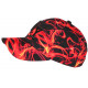 Casquette NY Enfant Flamme Rouge Noire Print Streetwear - Garçon Fille 7 a 12 Ans Casquette Enfant Hip Hop Honour