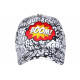 Casquette Comics "BOOM!" – Casquette Streetwear Style BD Noir & Blanc CASQUETTES Nyls Création