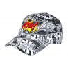 Casquette Comics "POW!" – Casquette Streetwear Style BD Noir & Blanc