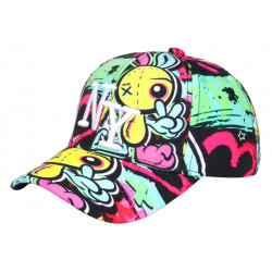 Casquette Enfant Street Art "NY" – Style Cartoon & Urbain de 7 a 12 ans Casquette Enfant Nyls Création