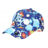 Casquette Enfant NY Motif BD Bleu design Streetwear Garçon Fille 7 a 12 ans